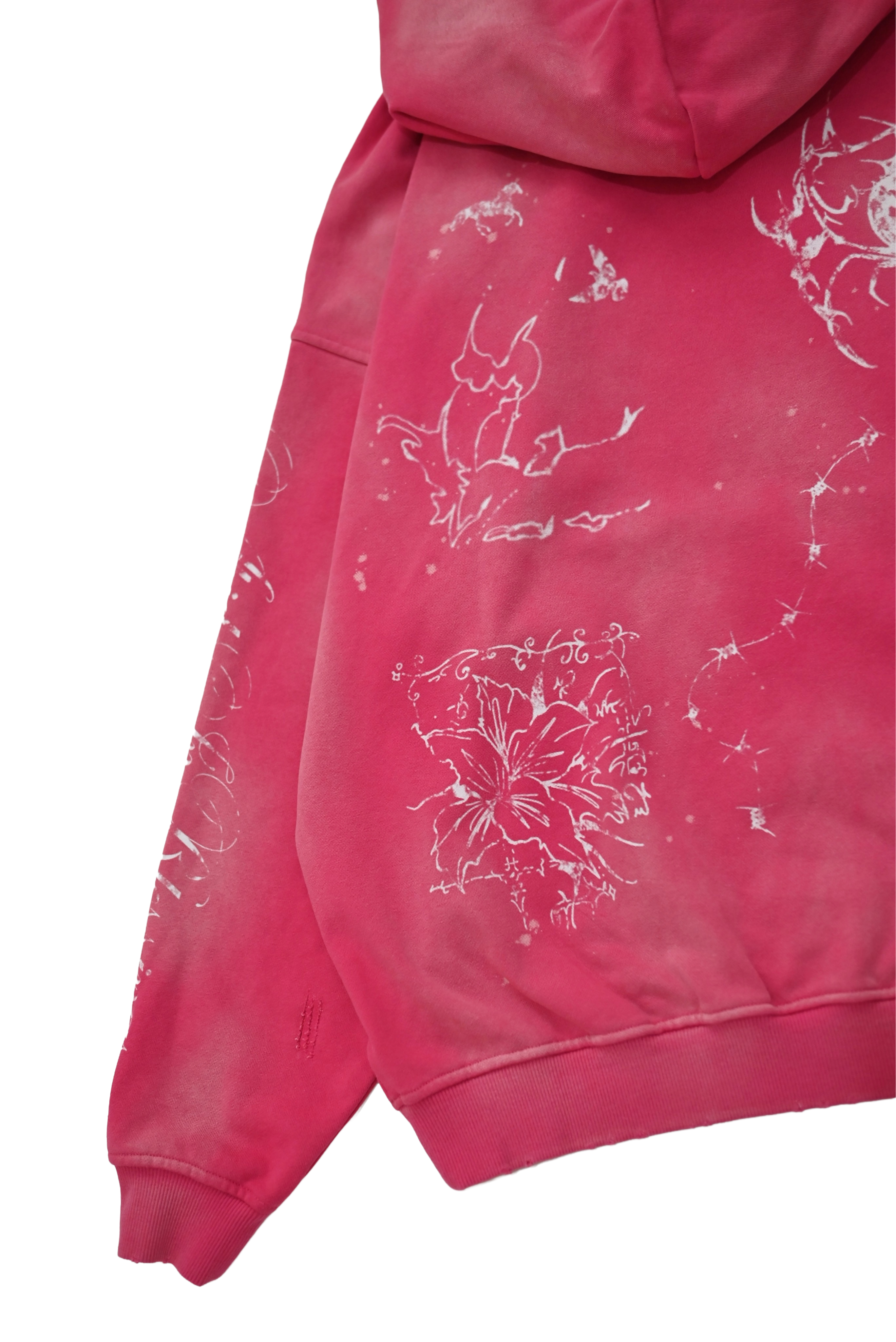 Celestial Washed Hoodie - Pink